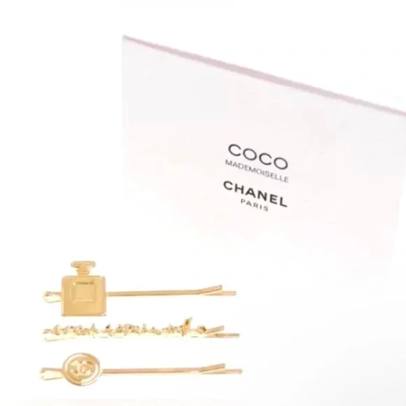 CHANEL COCO Hairpin / Hair Accessory Coco Mademoiselle Limited Edition Gold NIP - Picture 12 of 12